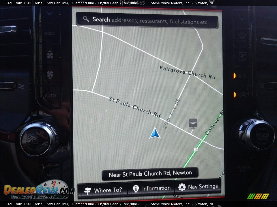 2020 Ram 1500 Rebel Crew Cab 4x4 Diamond Black Crystal Pearl / Red/Black Photo #26