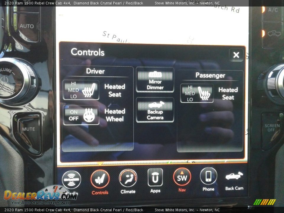 2020 Ram 1500 Rebel Crew Cab 4x4 Diamond Black Crystal Pearl / Red/Black Photo #27