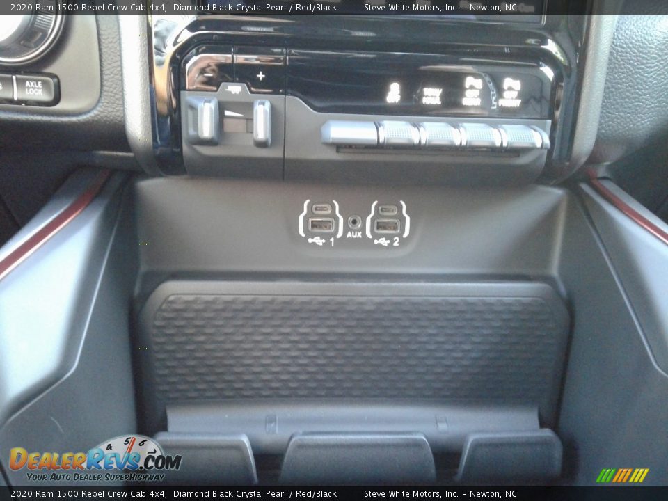 2020 Ram 1500 Rebel Crew Cab 4x4 Diamond Black Crystal Pearl / Red/Black Photo #29