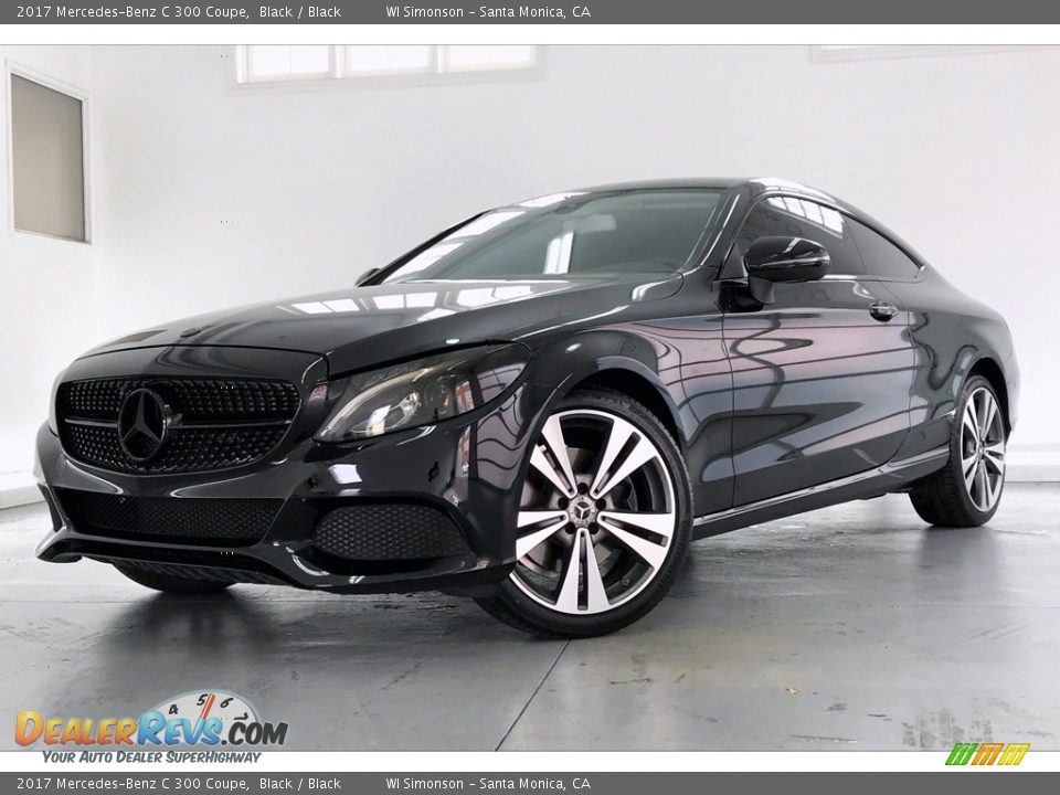 2017 Mercedes-Benz C 300 Coupe Black / Black Photo #12