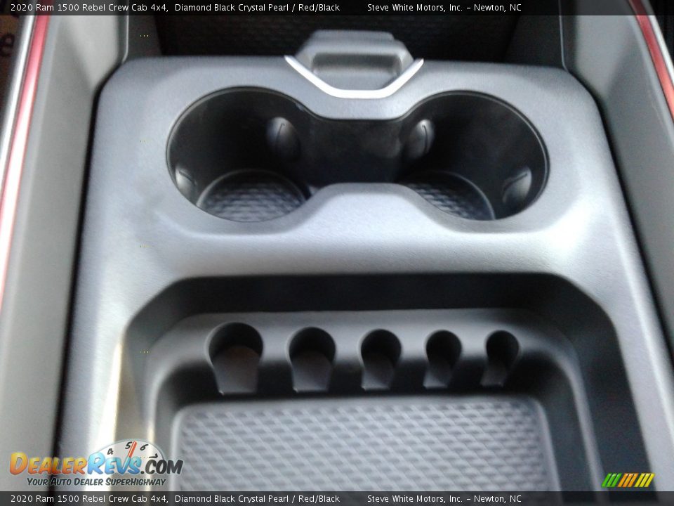 2020 Ram 1500 Rebel Crew Cab 4x4 Diamond Black Crystal Pearl / Red/Black Photo #31
