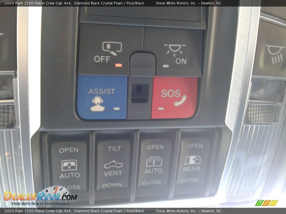 2020 Ram 1500 Rebel Crew Cab 4x4 Diamond Black Crystal Pearl / Red/Black Photo #33