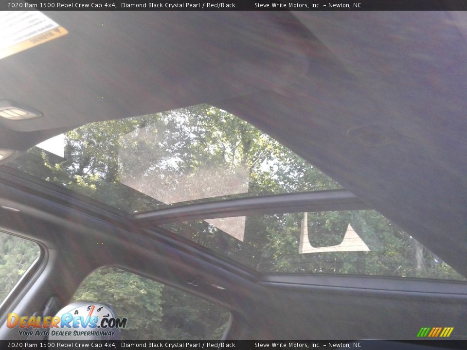 2020 Ram 1500 Rebel Crew Cab 4x4 Diamond Black Crystal Pearl / Red/Black Photo #34