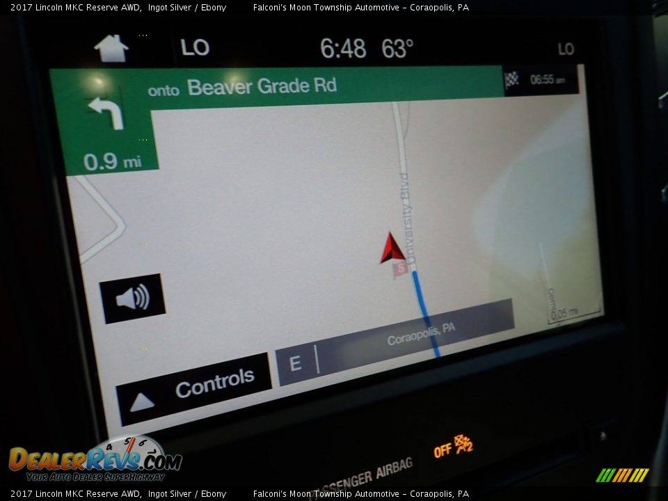 2017 Lincoln MKC Reserve AWD Ingot Silver / Ebony Photo #21