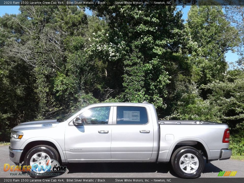 2020 Ram 1500 Laramie Crew Cab 4x4 Billet Silver Metallic / Black Photo #1