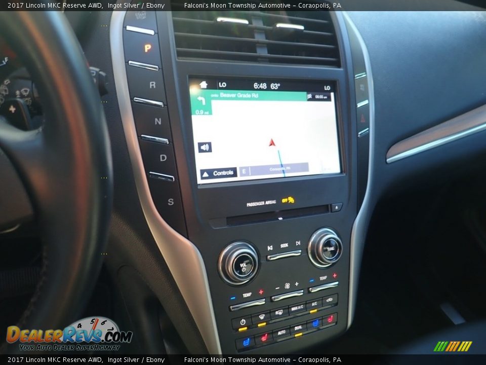 2017 Lincoln MKC Reserve AWD Ingot Silver / Ebony Photo #22