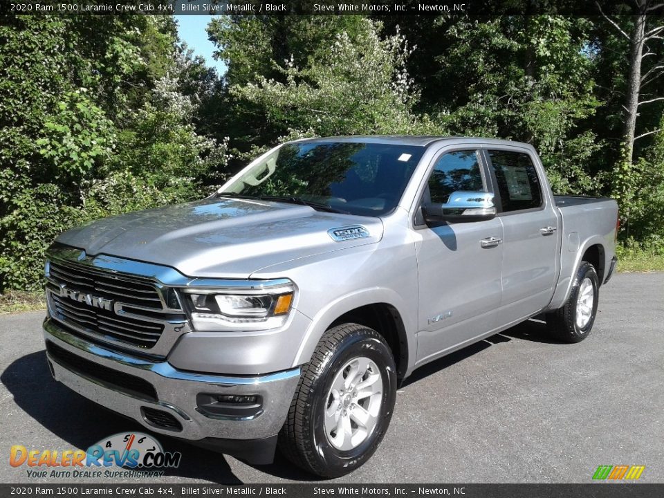 2020 Ram 1500 Laramie Crew Cab 4x4 Billet Silver Metallic / Black Photo #2