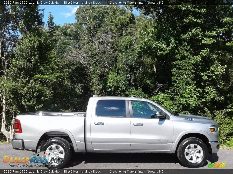 2020 Ram 1500 Laramie Crew Cab 4x4 Billet Silver Metallic / Black Photo #5