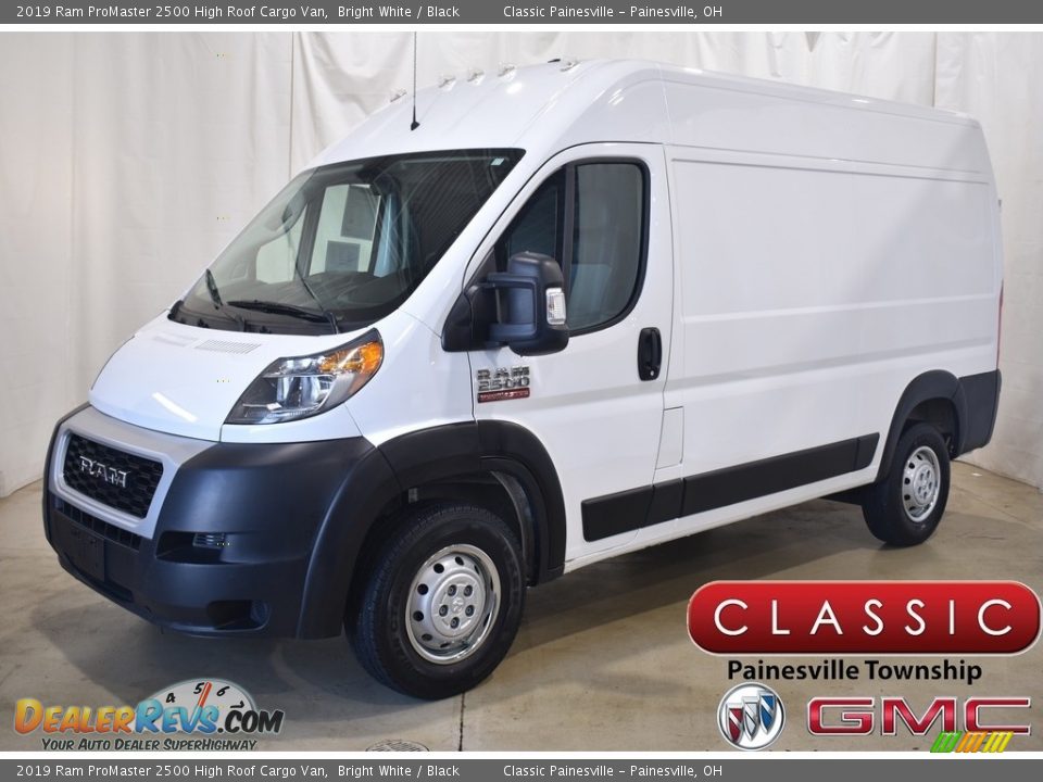 2019 Ram ProMaster 2500 High Roof Cargo Van Bright White / Black Photo #1