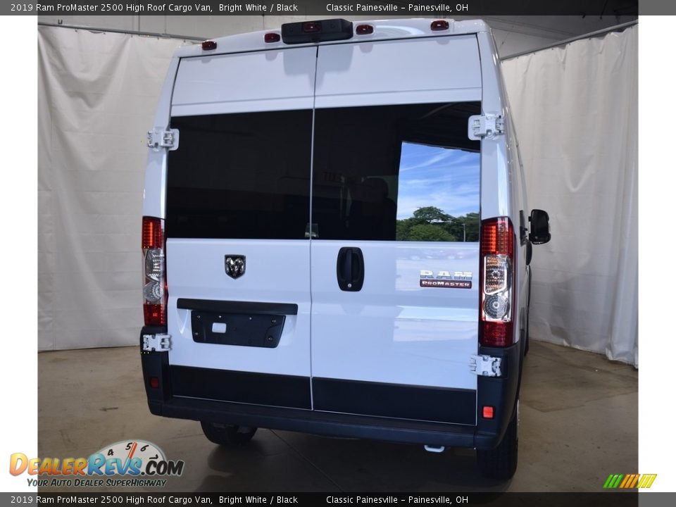 2019 Ram ProMaster 2500 High Roof Cargo Van Bright White / Black Photo #3