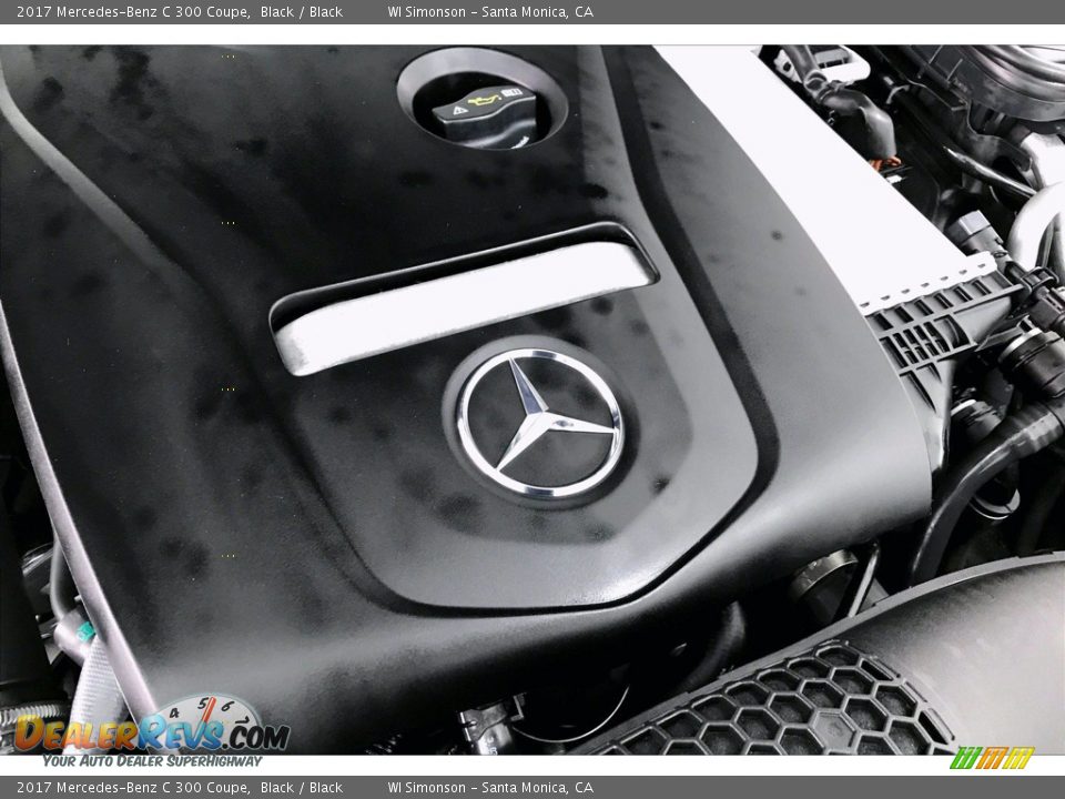 2017 Mercedes-Benz C 300 Coupe Black / Black Photo #31