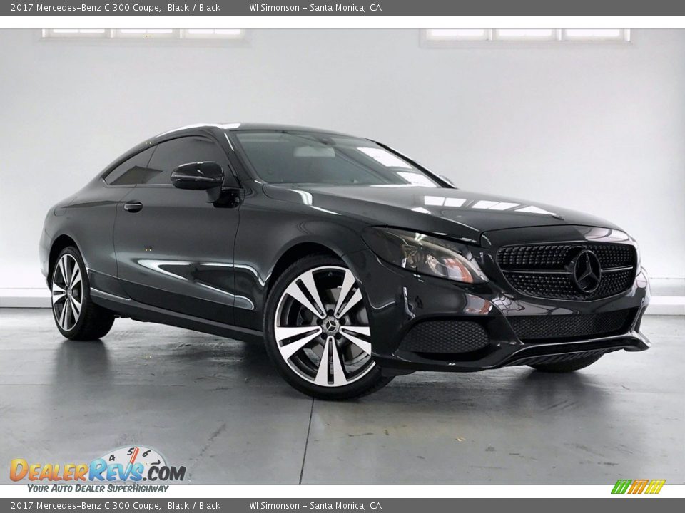 2017 Mercedes-Benz C 300 Coupe Black / Black Photo #34