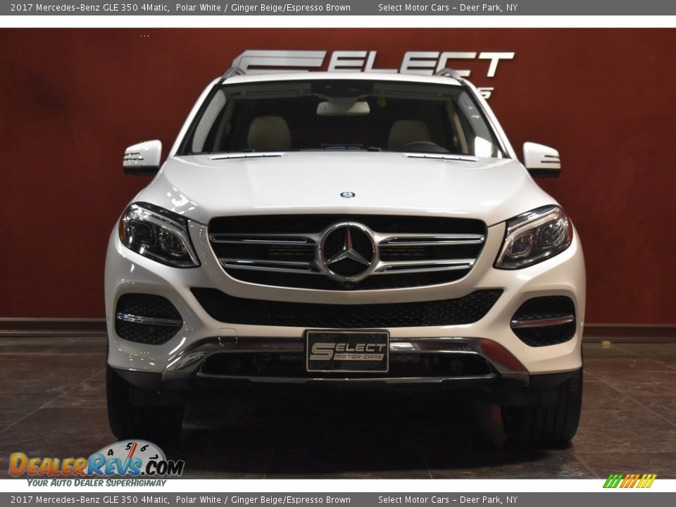 2017 Mercedes-Benz GLE 350 4Matic Polar White / Ginger Beige/Espresso Brown Photo #2