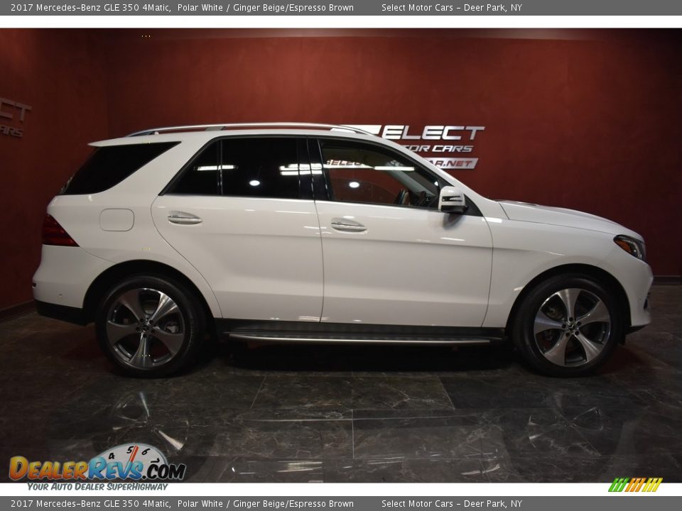 2017 Mercedes-Benz GLE 350 4Matic Polar White / Ginger Beige/Espresso Brown Photo #4