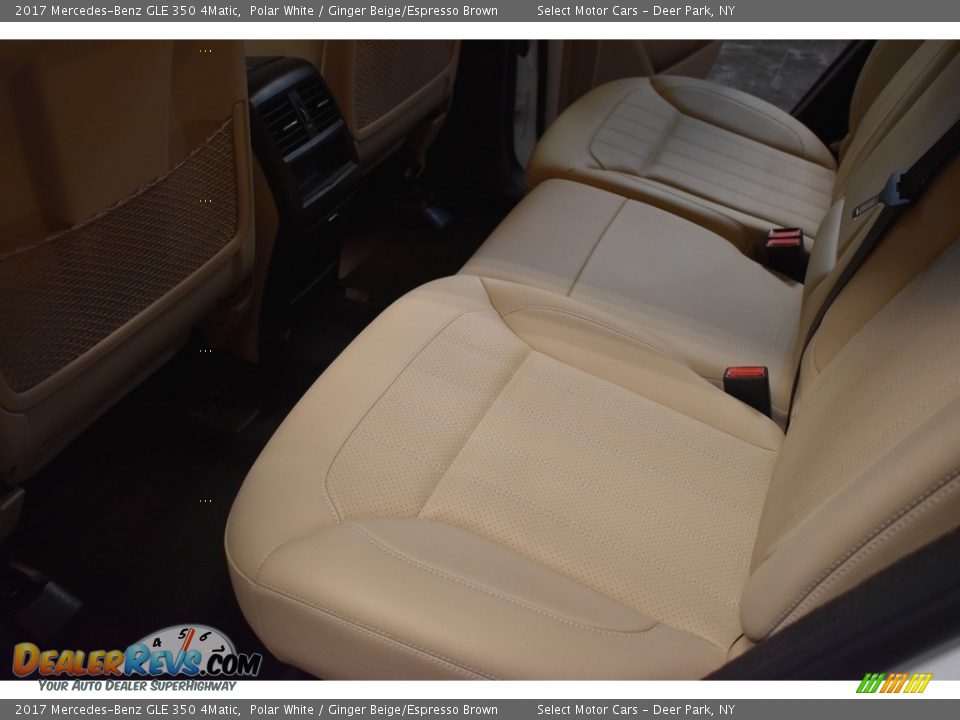 2017 Mercedes-Benz GLE 350 4Matic Polar White / Ginger Beige/Espresso Brown Photo #16