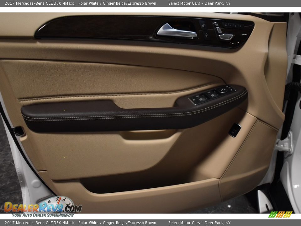 2017 Mercedes-Benz GLE 350 4Matic Polar White / Ginger Beige/Espresso Brown Photo #17