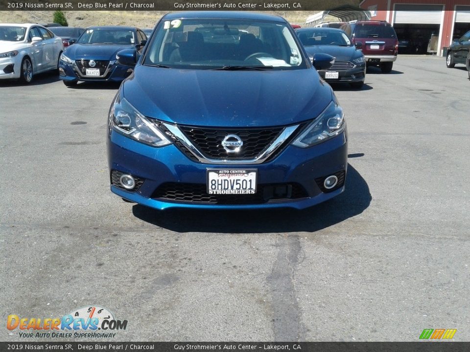 2019 Nissan Sentra SR Deep Blue Pearl / Charcoal Photo #7