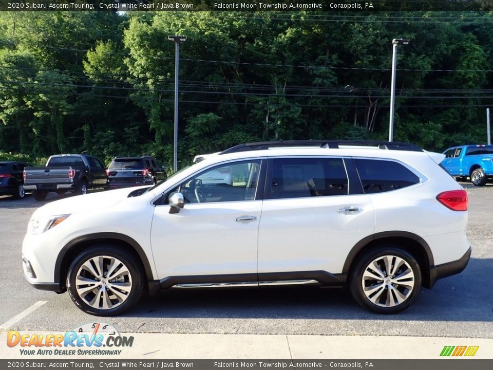 2020 Subaru Ascent Touring Crystal White Pearl / Java Brown Photo #6