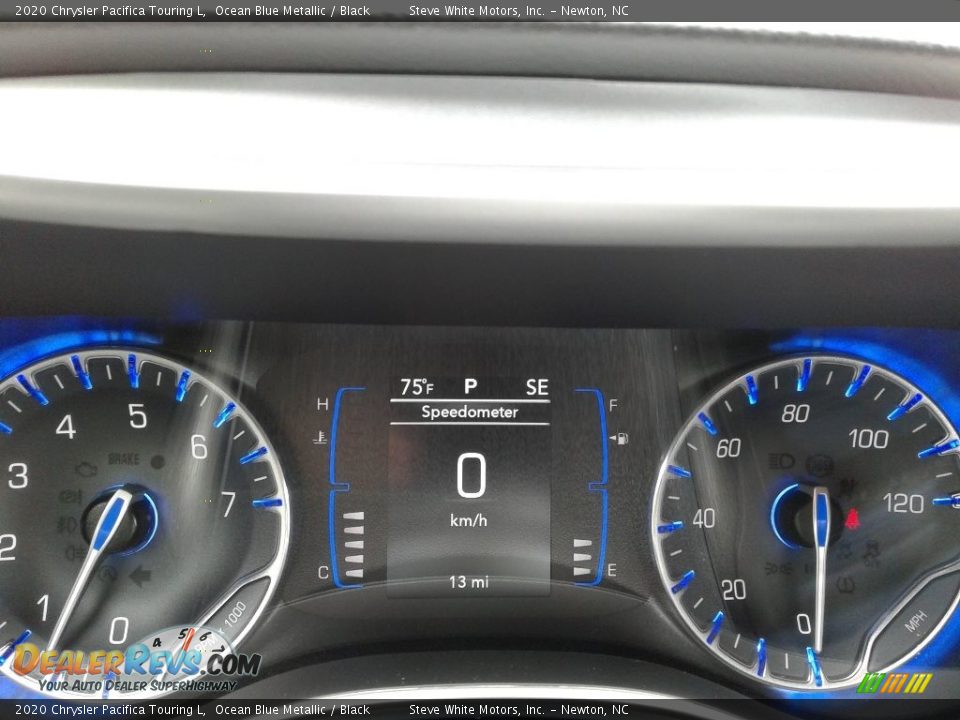 2020 Chrysler Pacifica Touring L Ocean Blue Metallic / Black Photo #22