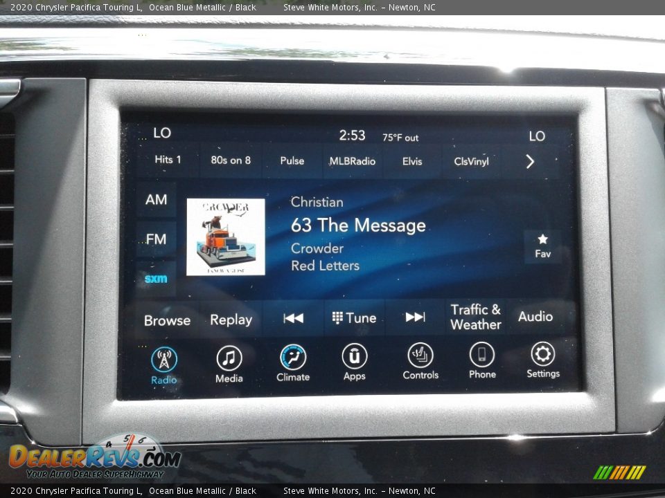 2020 Chrysler Pacifica Touring L Ocean Blue Metallic / Black Photo #23