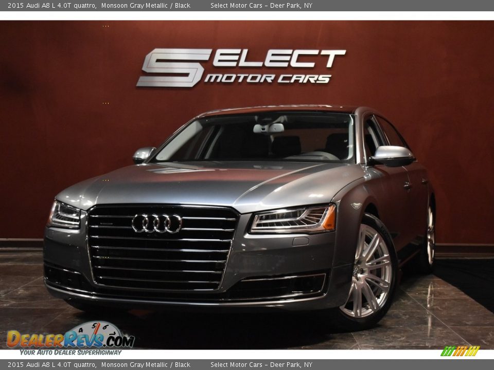 2015 Audi A8 L 4.0T quattro Monsoon Gray Metallic / Black Photo #1