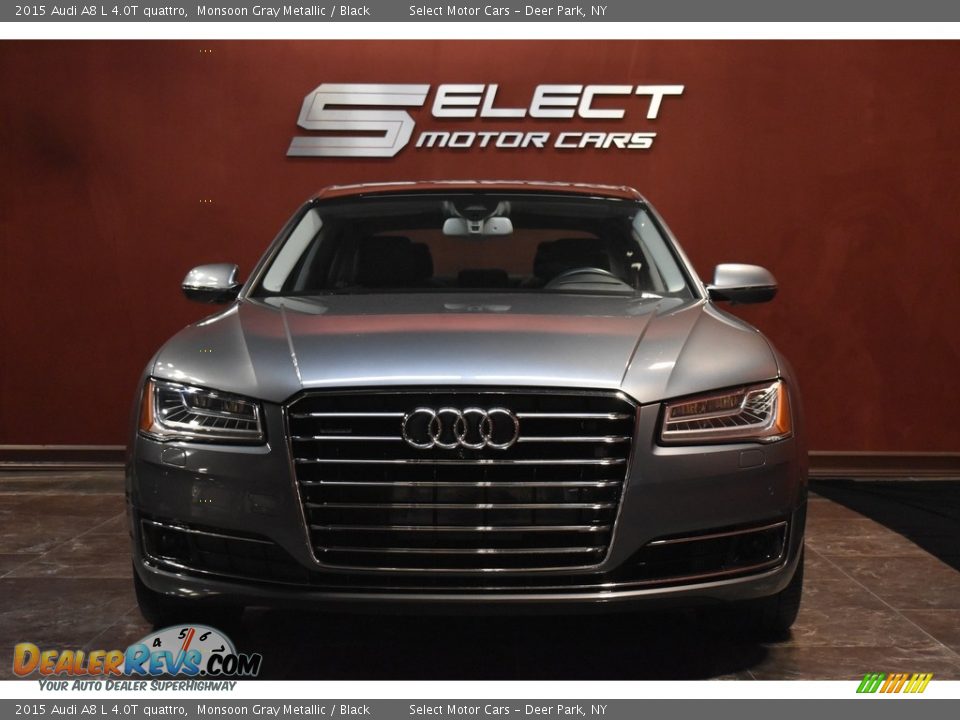 2015 Audi A8 L 4.0T quattro Monsoon Gray Metallic / Black Photo #2