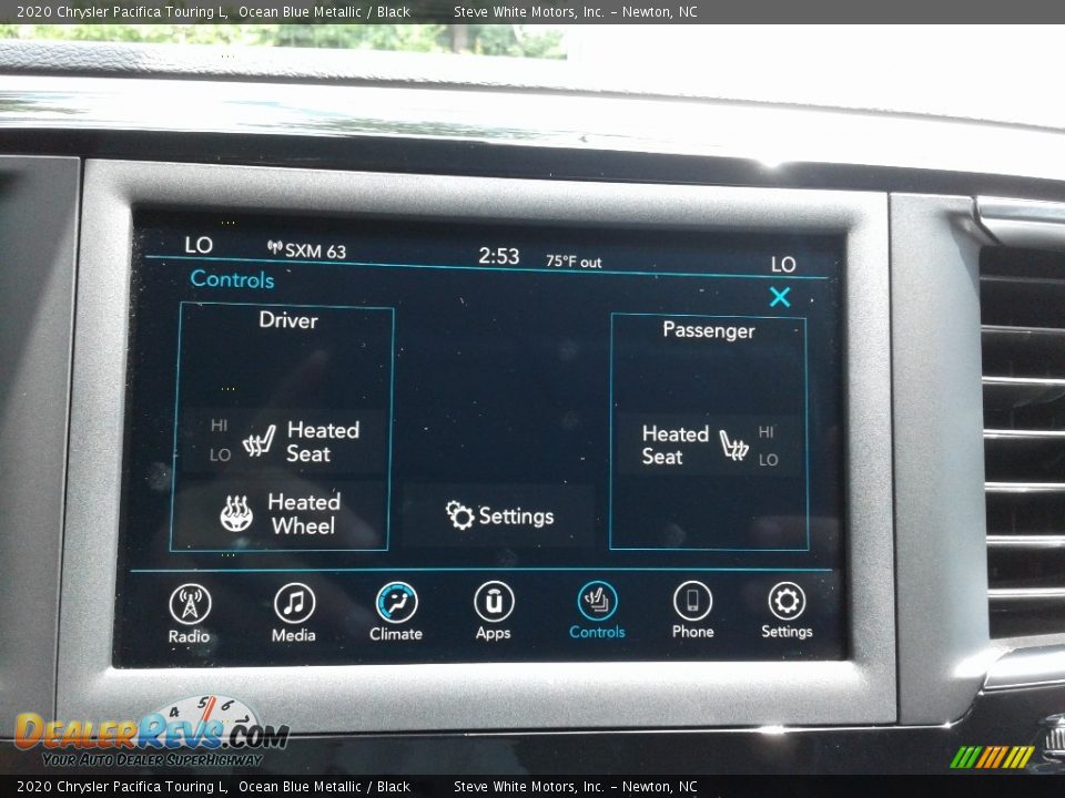 2020 Chrysler Pacifica Touring L Ocean Blue Metallic / Black Photo #24