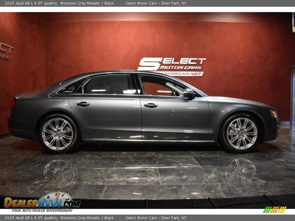 2015 Audi A8 L 4.0T quattro Monsoon Gray Metallic / Black Photo #4