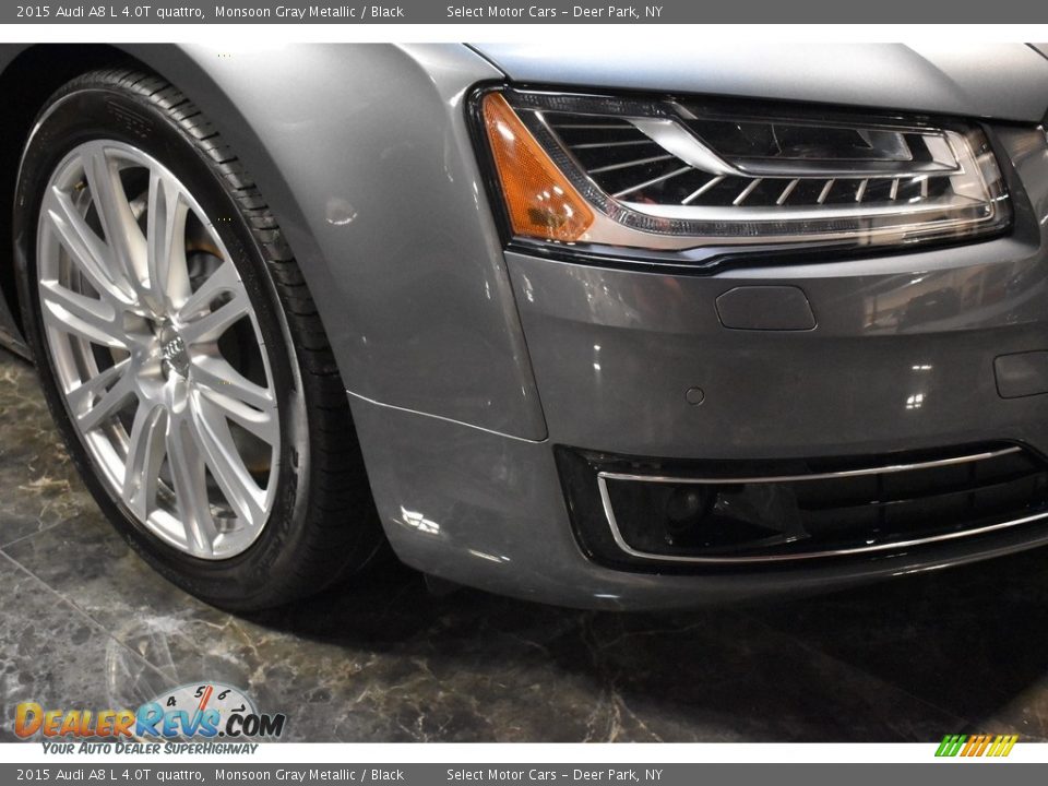 2015 Audi A8 L 4.0T quattro Monsoon Gray Metallic / Black Photo #6