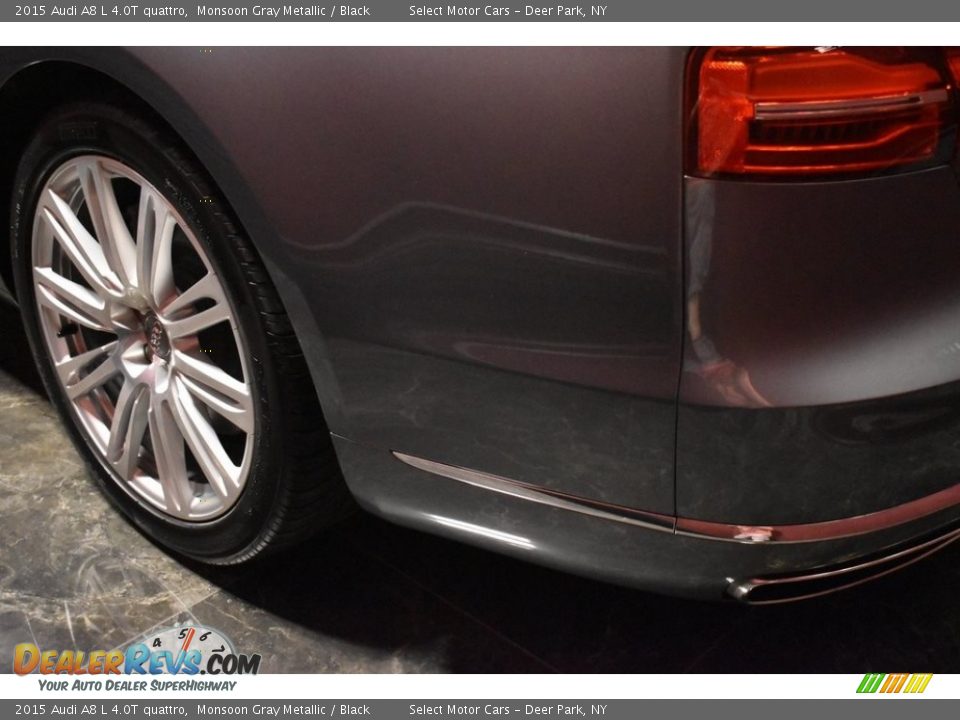 2015 Audi A8 L 4.0T quattro Monsoon Gray Metallic / Black Photo #8