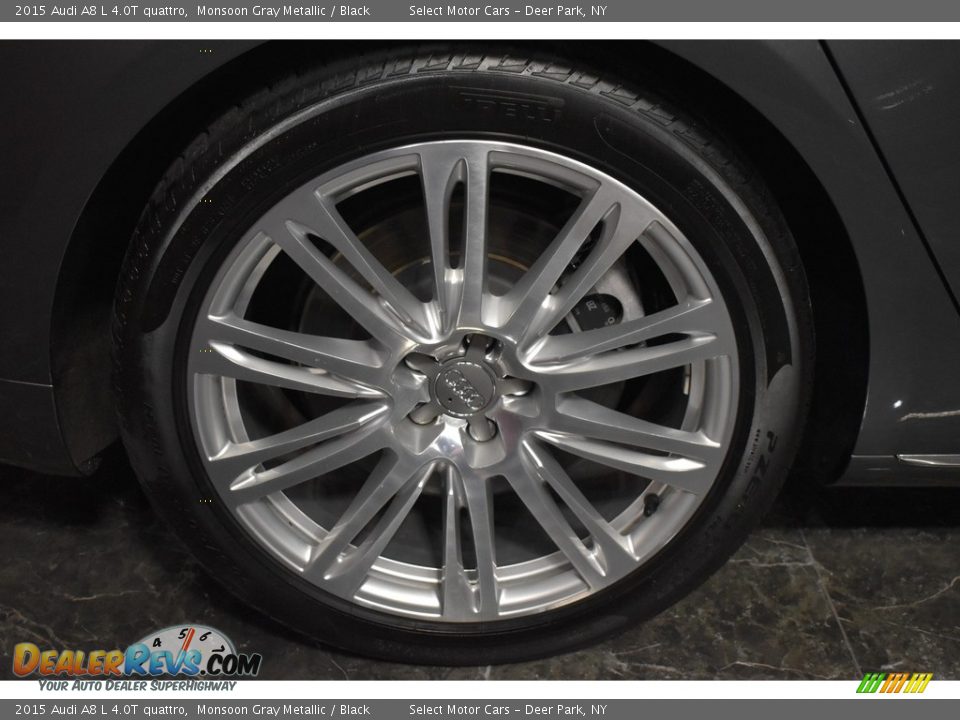 2015 Audi A8 L 4.0T quattro Monsoon Gray Metallic / Black Photo #9