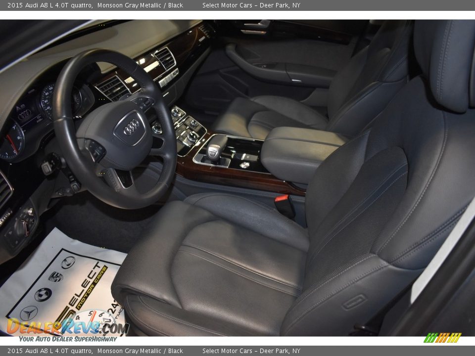 2015 Audi A8 L 4.0T quattro Monsoon Gray Metallic / Black Photo #10