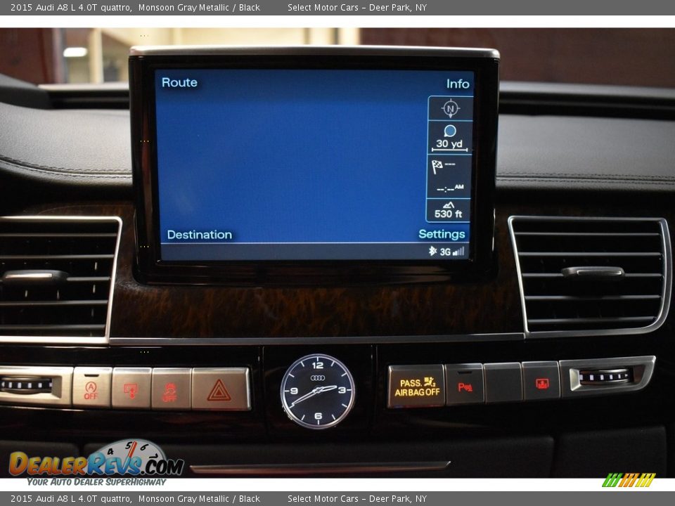 2015 Audi A8 L 4.0T quattro Monsoon Gray Metallic / Black Photo #11