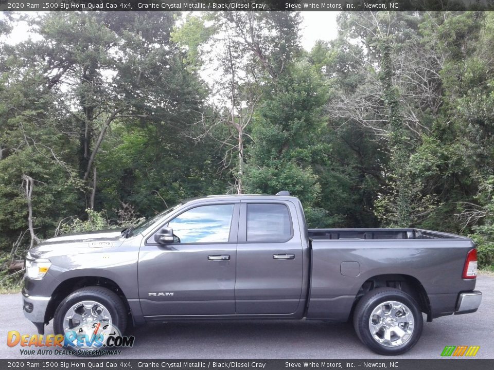 2020 Ram 1500 Big Horn Quad Cab 4x4 Granite Crystal Metallic / Black/Diesel Gray Photo #1