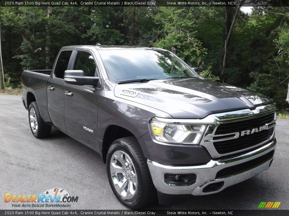 2020 Ram 1500 Big Horn Quad Cab 4x4 Granite Crystal Metallic / Black/Diesel Gray Photo #4