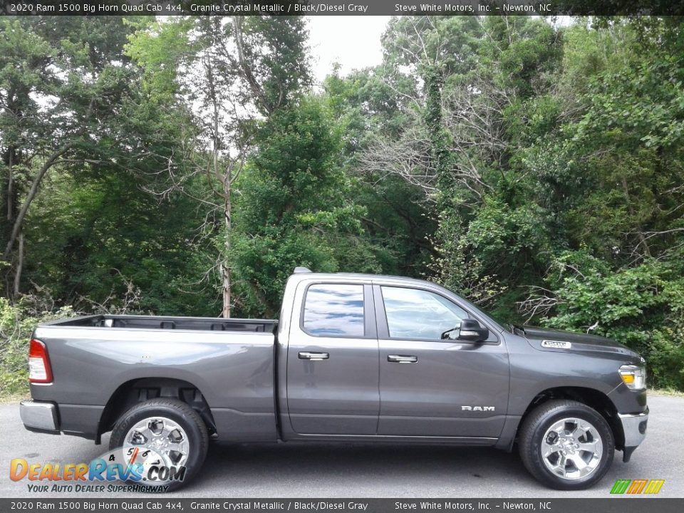 2020 Ram 1500 Big Horn Quad Cab 4x4 Granite Crystal Metallic / Black/Diesel Gray Photo #5
