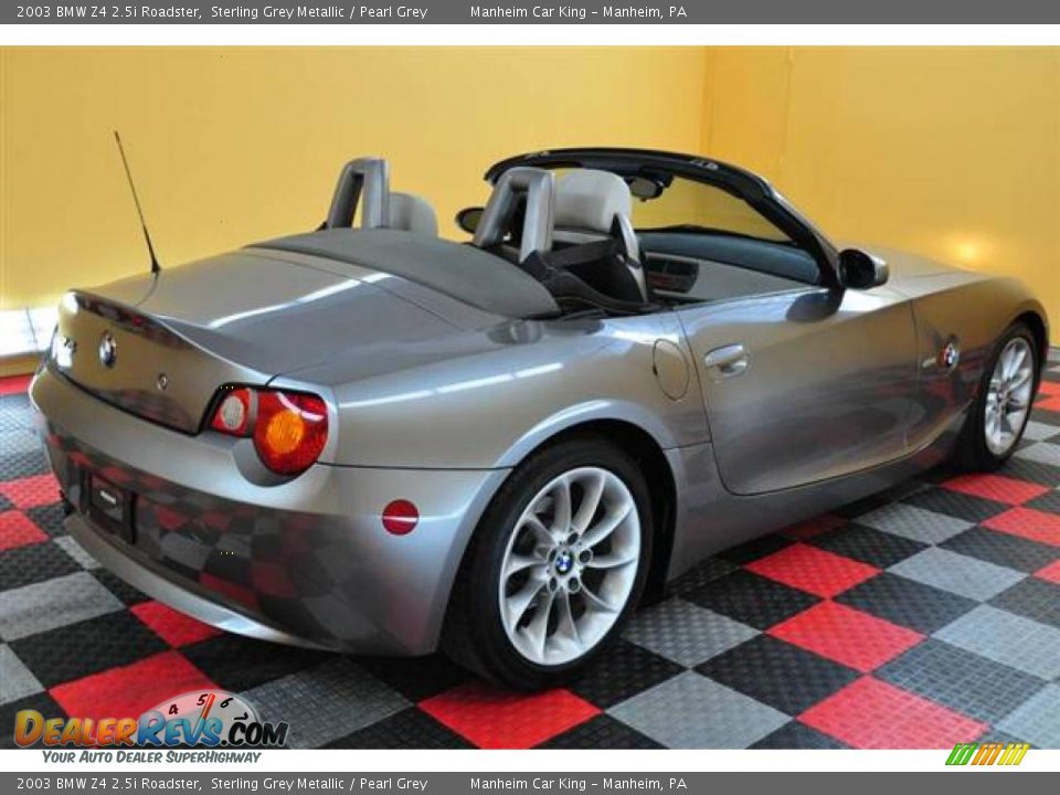 2003 BMW Z4 2.5i Roadster Sterling Grey Metallic / Pearl Grey Photo #14