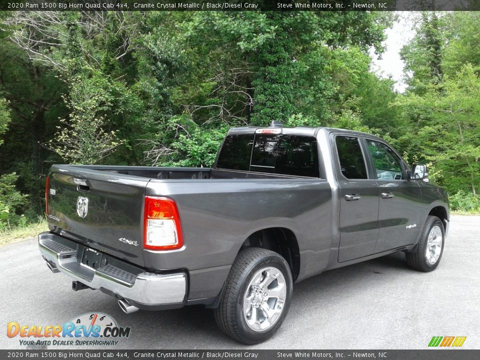 2020 Ram 1500 Big Horn Quad Cab 4x4 Granite Crystal Metallic / Black/Diesel Gray Photo #6