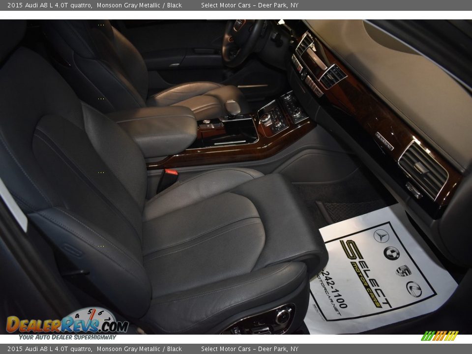 2015 Audi A8 L 4.0T quattro Monsoon Gray Metallic / Black Photo #19