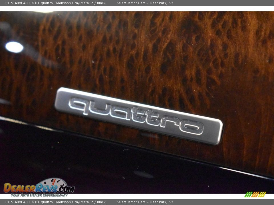 2015 Audi A8 L 4.0T quattro Monsoon Gray Metallic / Black Photo #21