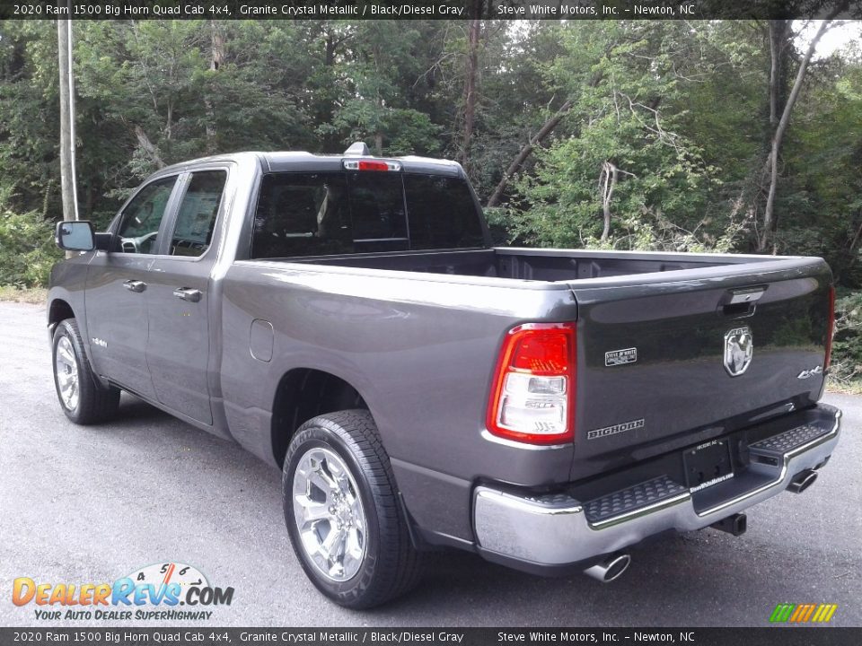 2020 Ram 1500 Big Horn Quad Cab 4x4 Granite Crystal Metallic / Black/Diesel Gray Photo #9