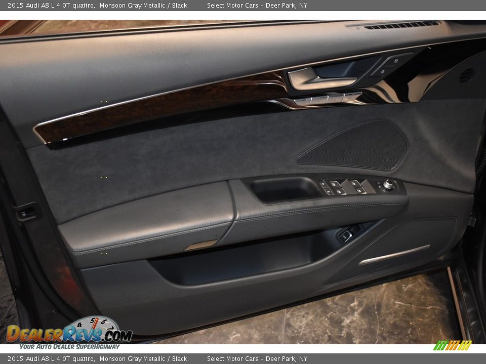 2015 Audi A8 L 4.0T quattro Monsoon Gray Metallic / Black Photo #28