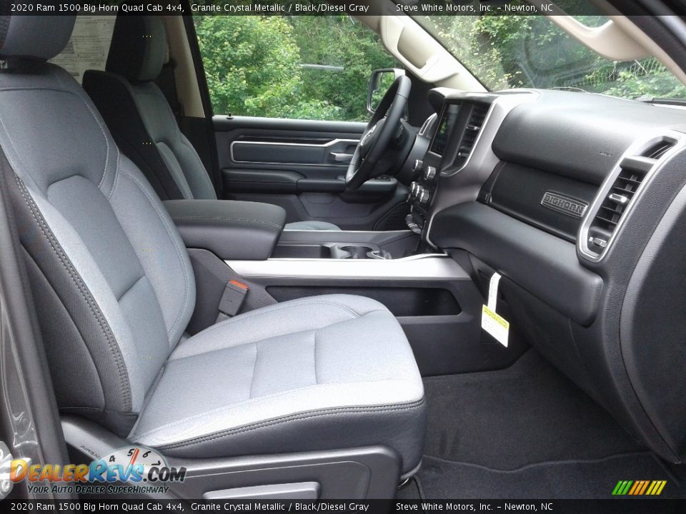 2020 Ram 1500 Big Horn Quad Cab 4x4 Granite Crystal Metallic / Black/Diesel Gray Photo #17