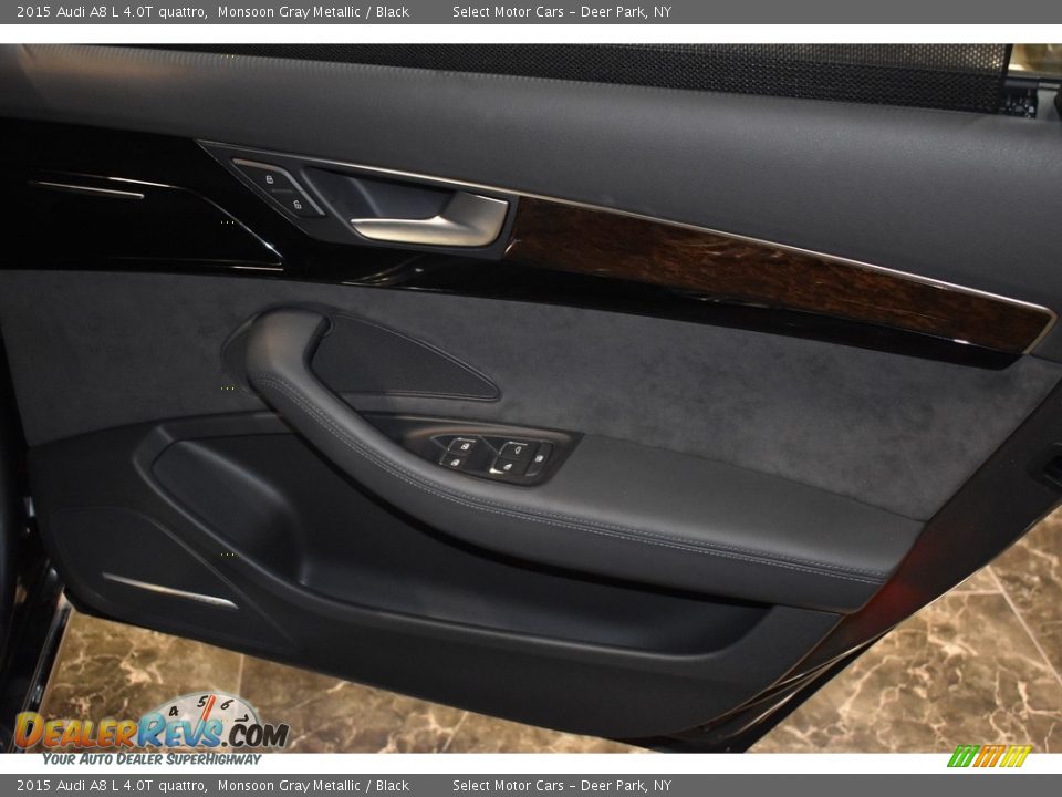 2015 Audi A8 L 4.0T quattro Monsoon Gray Metallic / Black Photo #31