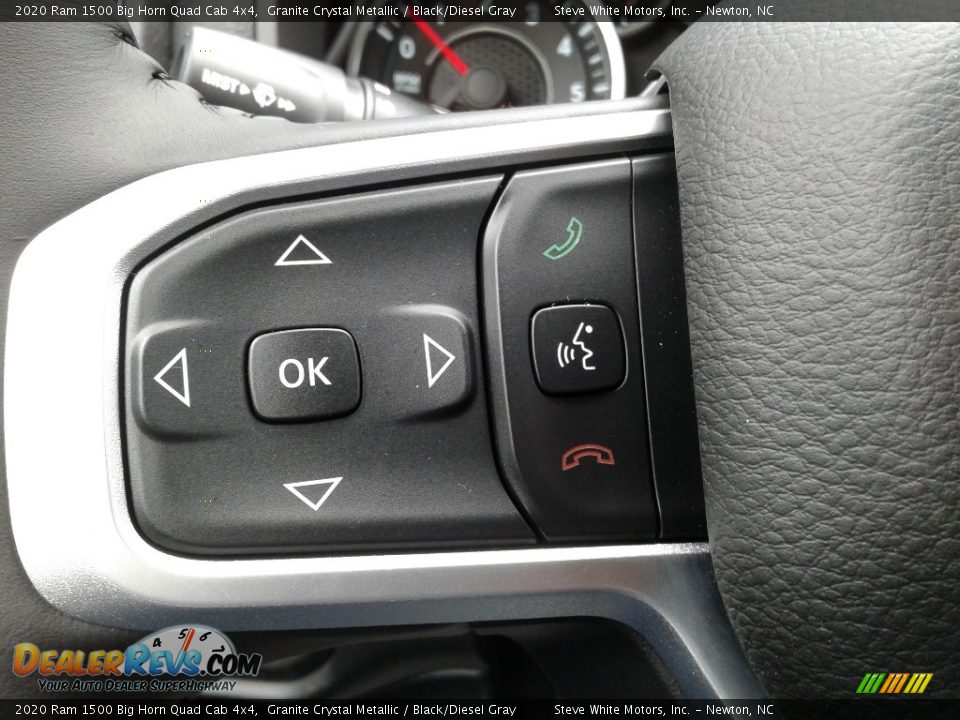 2020 Ram 1500 Big Horn Quad Cab 4x4 Granite Crystal Metallic / Black/Diesel Gray Photo #19