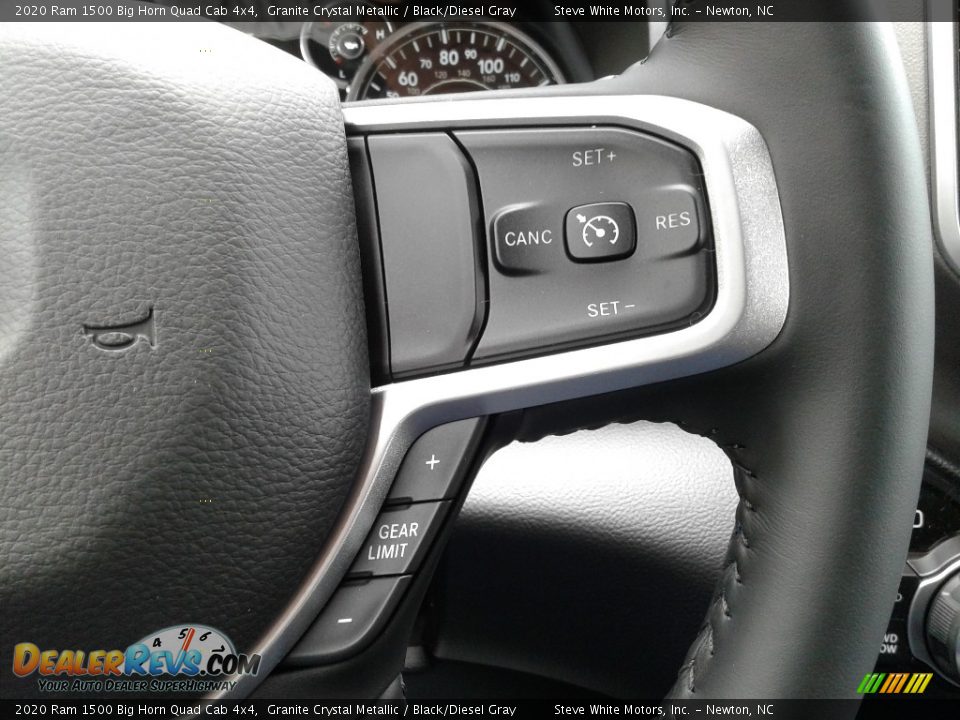 2020 Ram 1500 Big Horn Quad Cab 4x4 Granite Crystal Metallic / Black/Diesel Gray Photo #20