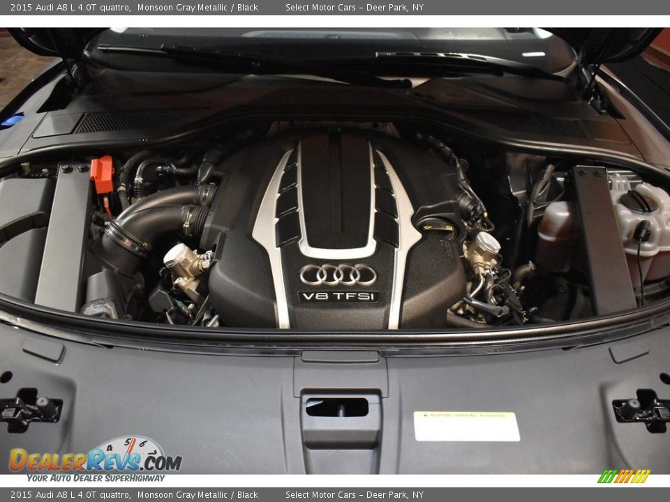 2015 Audi A8 L 4.0T quattro Monsoon Gray Metallic / Black Photo #35
