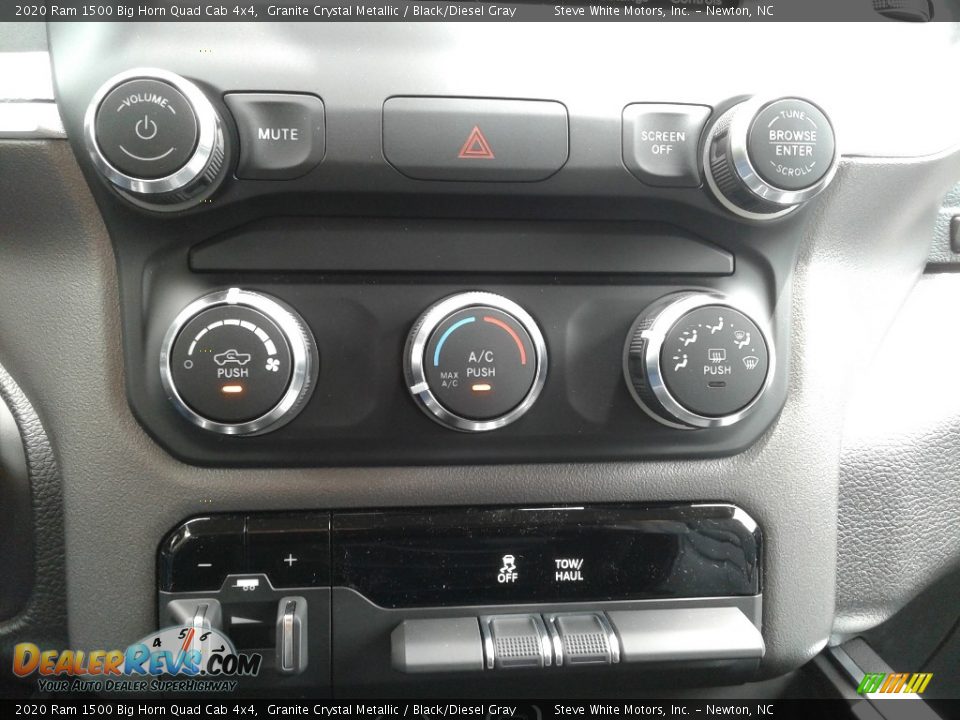 2020 Ram 1500 Big Horn Quad Cab 4x4 Granite Crystal Metallic / Black/Diesel Gray Photo #25