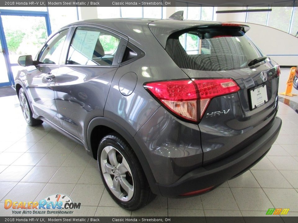 2018 Honda HR-V LX Modern Steel Metallic / Black Photo #9