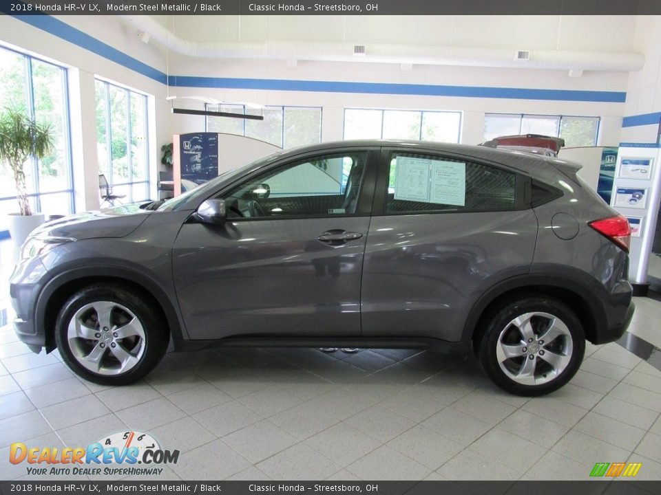 2018 Honda HR-V LX Modern Steel Metallic / Black Photo #10